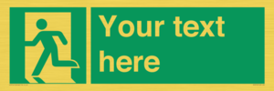 SV5216: Custom Emergency Exit Left Sign
