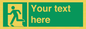 SV5216: Custom Emergency Exit Left Sign