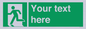 SV5216: Custom Emergency Exit Left Sign