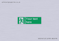 SV5216: Custom Emergency Exit Left Sign