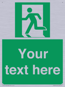 SV5216: Custom Emergency Exit Left Sign