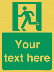 SV5216: Custom Emergency Exit Left Sign