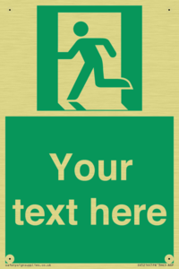 SV5216: Custom Emergency Exit Left Sign