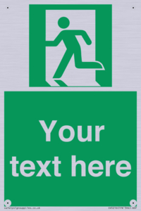 SV5216: Custom Emergency Exit Left Sign