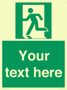 SV5216: Custom Emergency Exit Left Sign