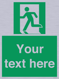 SV5216: Custom Emergency Exit Left Sign