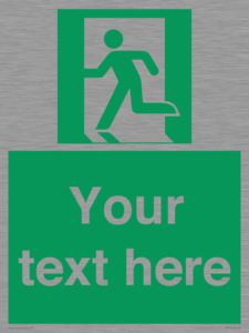 SV5216: Custom Emergency Exit Left Sign
