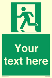 SV5216: Custom Emergency Exit Left Sign