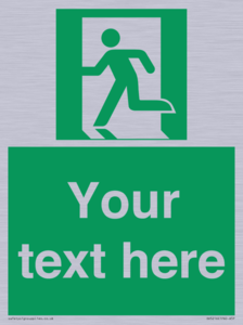 SV5216: Custom Emergency Exit Left Sign