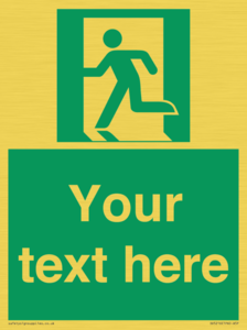 SV5216: Custom Emergency Exit Left Sign