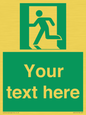 SV5216: Custom Emergency Exit Left Sign