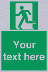 SV5216: Custom Emergency Exit Left Sign