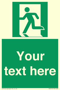 SV5216: Custom Emergency Exit Left Sign
