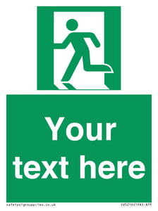 SV5216: Custom Emergency Exit Left Sign