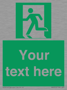 SV5216: Custom Emergency Exit Left Sign