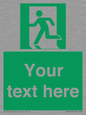 SV5216: Custom Emergency Exit Left Sign