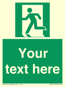 SV5216: Custom Emergency Exit Left Sign
