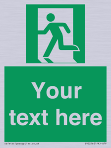 SV5216: Custom Emergency Exit Left Sign