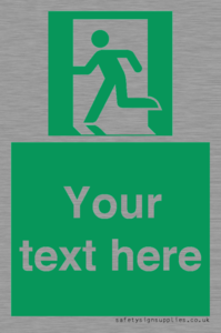 SV5216: Custom Emergency Exit Left Sign
