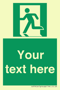 SV5216: Custom Emergency Exit Left Sign