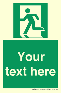 SV5216: Custom Emergency Exit Left Sign