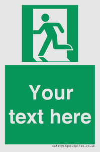 SV5216: Custom Emergency Exit Left Sign