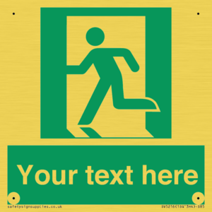 SV5216: Custom Emergency Exit Left Sign