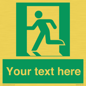 SV5216: Custom Emergency Exit Left Sign