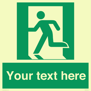 SV5216: Custom Emergency Exit Left Sign