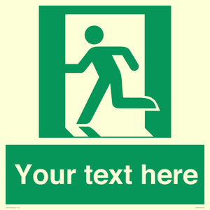 SV5216: Custom Emergency Exit Left Sign