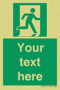 SV5217: Custom Safe condition: Emergency exit (right hand)