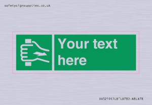 SV5219: Custom Pull Bar Sign