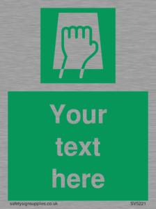 SV5221: Custom Push Pad Sign