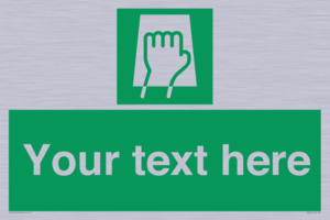 SV5221: Custom Push Pad Sign