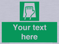 SV5221: Custom Push Pad Sign