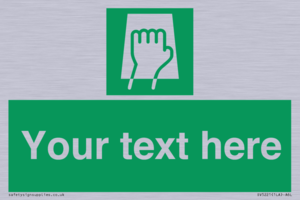 SV5221: Custom Push Pad Sign