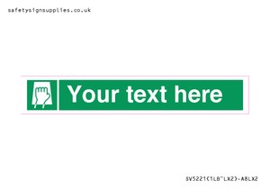 SV5221: Custom Push Pad Sign