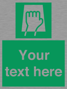 SV5221: Custom Push Pad Sign
