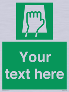 SV5221: Custom Push Pad Sign