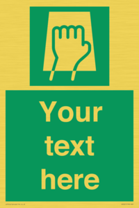 SV5221: Custom Push Pad Sign