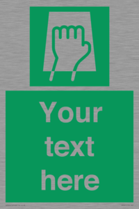 SV5221: Custom Push Pad Sign