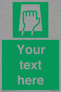 SV5221: Custom Push Pad Sign