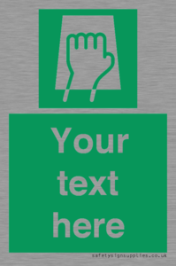 SV5221: Custom Push Pad Sign