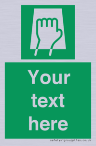 SV5221: Custom Push Pad Sign