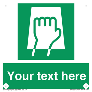 SV5221: Custom Push Pad Sign