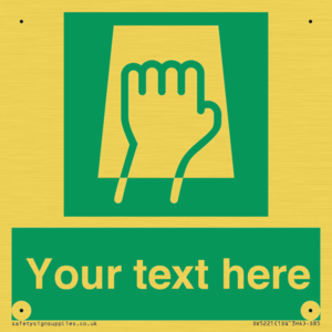 SV5221: Custom Push Pad Sign