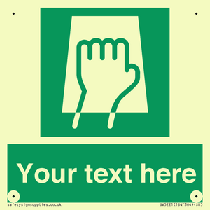 SV5221: Custom Push Pad Sign