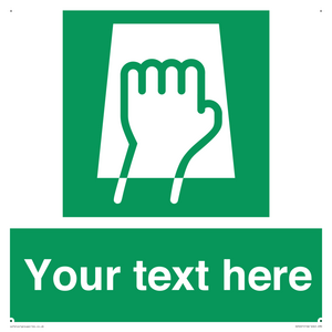 SV5221: Custom Push Pad Sign