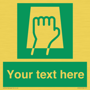 SV5221: Custom Push Pad Sign