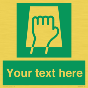SV5221: Custom Push Pad Sign